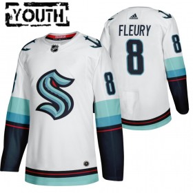 Seattle Kraken Cale Fleury 8 2021-22 Wit Authentic Shirt - Kinderen